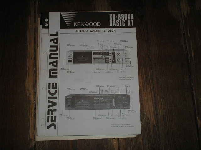 BASIC X1 KX-880SR Cassette Deck Service Manual 